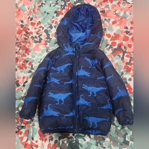 Toddler Dinosaur Packable Puffer Jacket